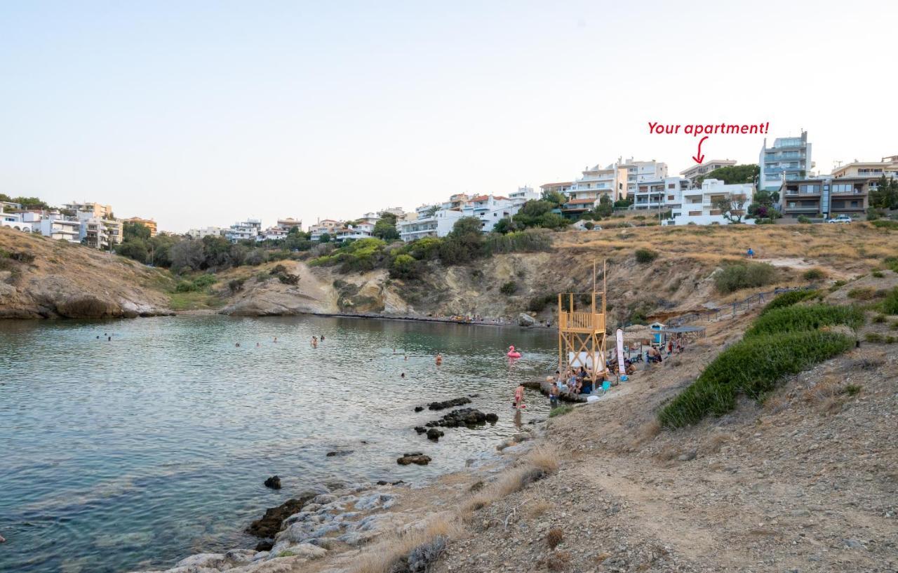 Ferienwohnung Amazing Sea View, Rafina Port, Athens Airport Exterior foto